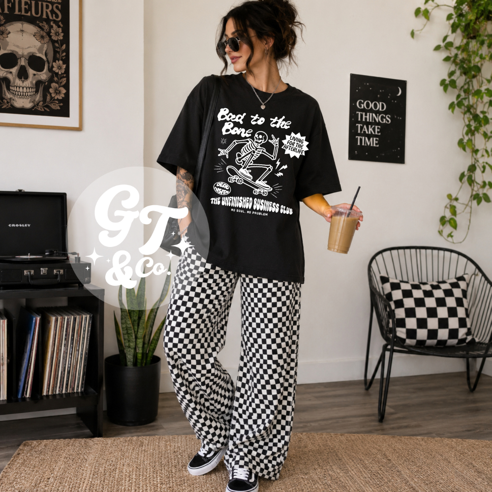 Bad To The Bone Printed Tee