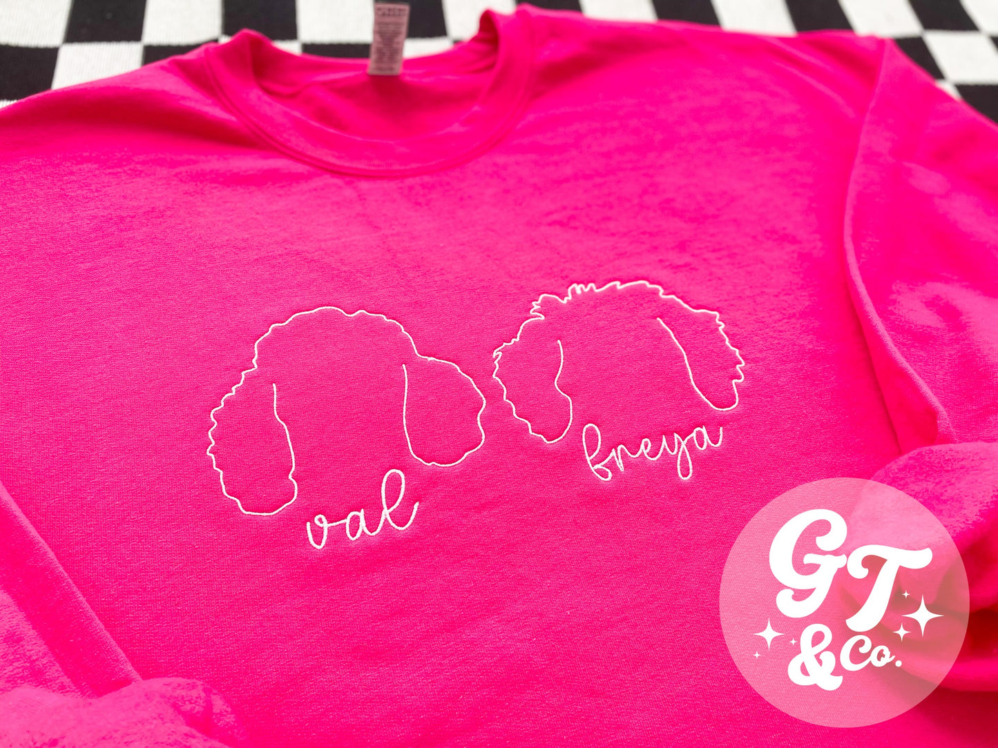 Custom Dog Embroidered Crewneck *MADE TO ORDER 10-15 BIZ DAYS*