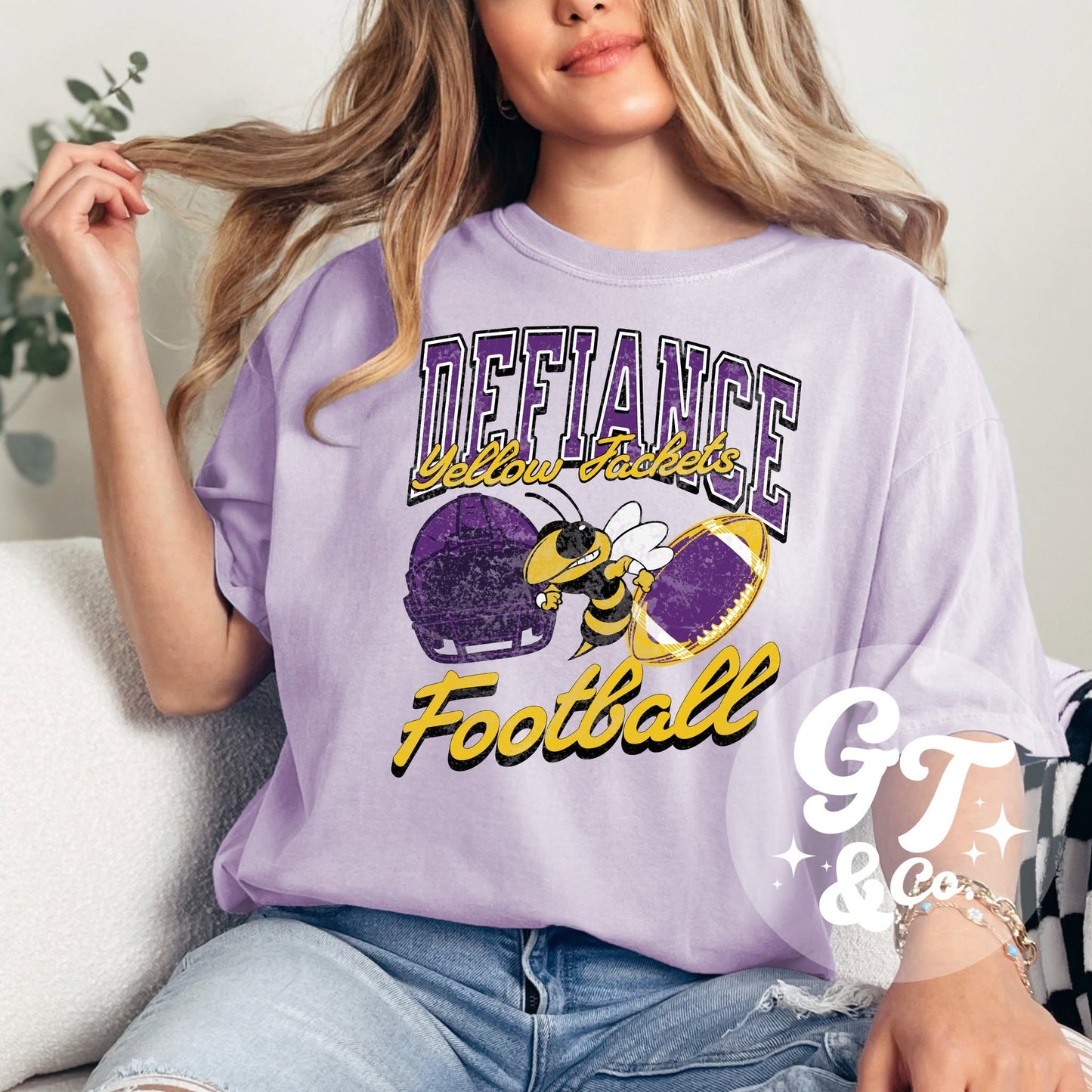 Defiance Yellow Jackets Football Tee