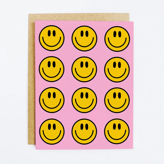 Happy Face Greeting Card