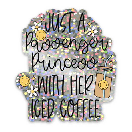 Passenger Princess Vinyl Sticker *GLITTER*