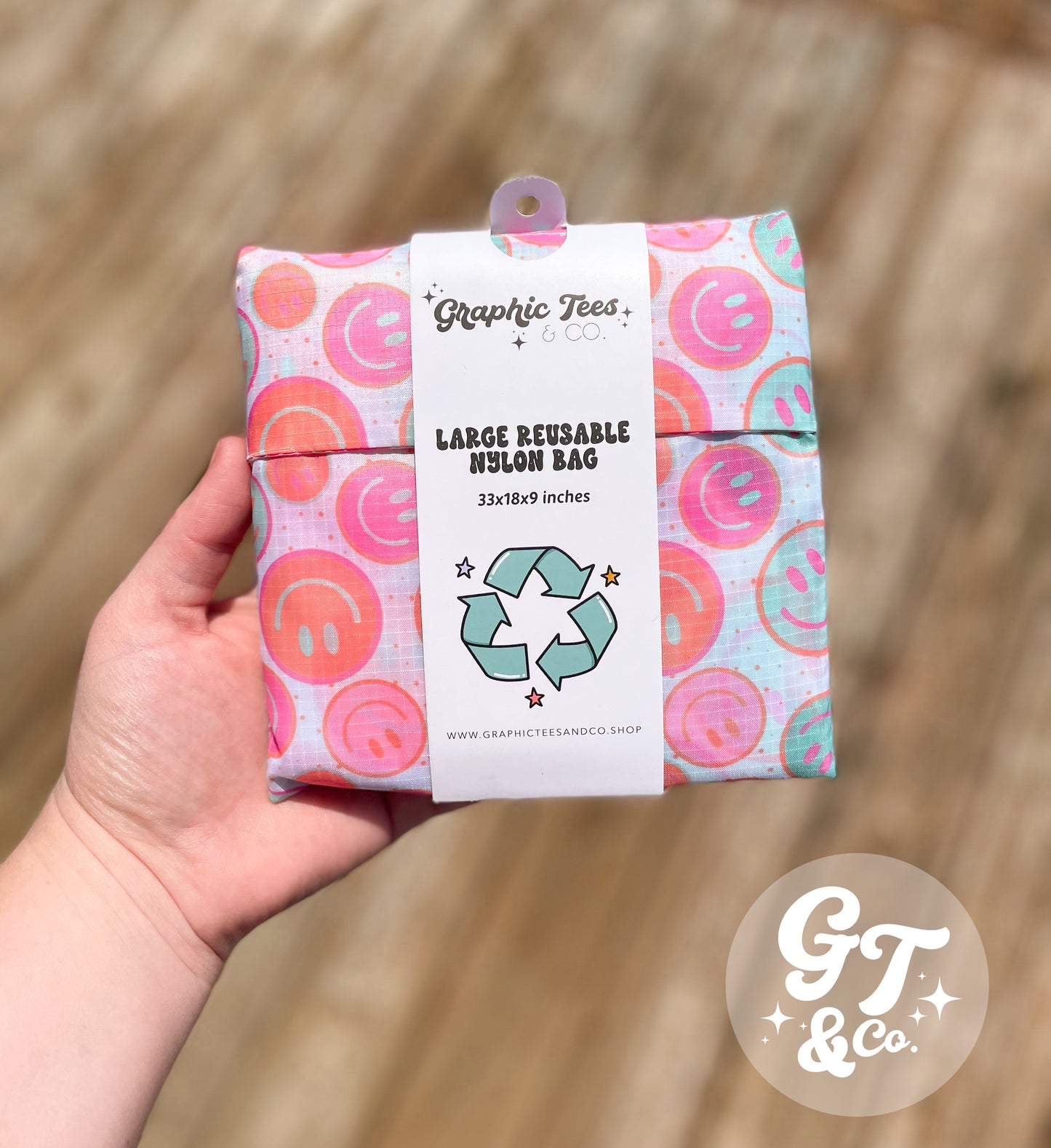 Large Reusable Happy Bag