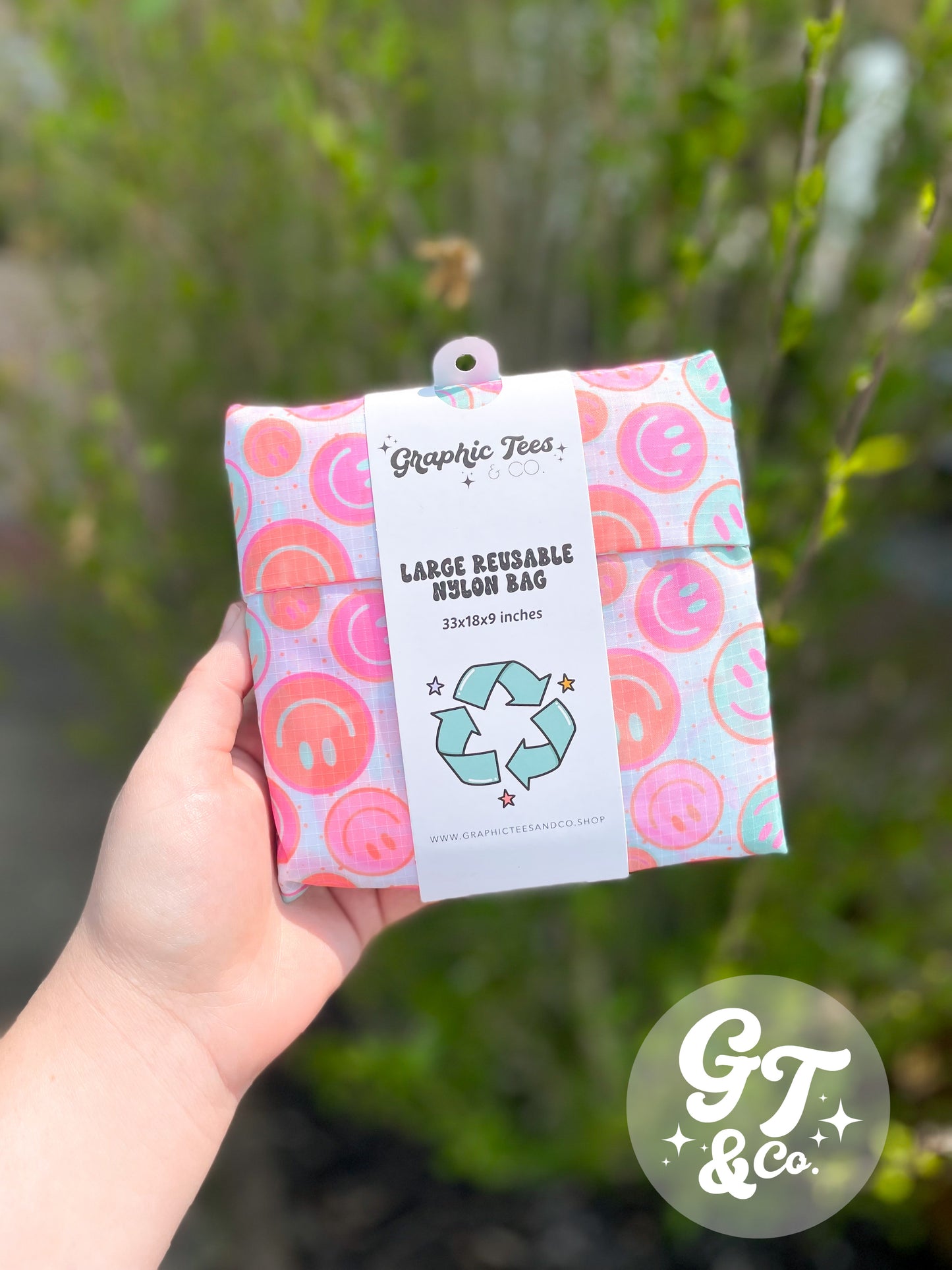 Large Reusable Happy Bag