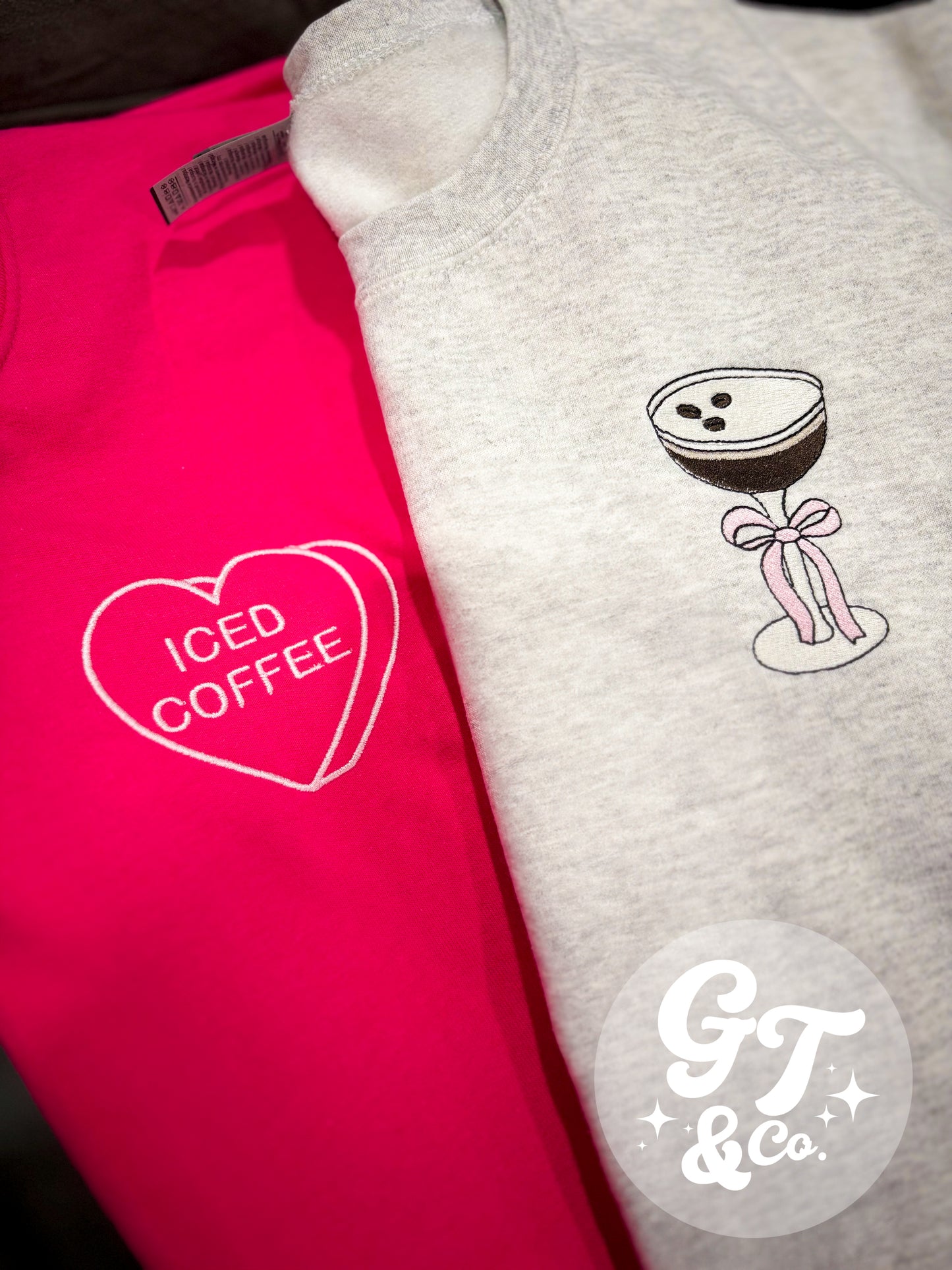 Espresso Martini Embroidered Crewneck *MADE TO ORDER 10-15 BIZ DAYS*