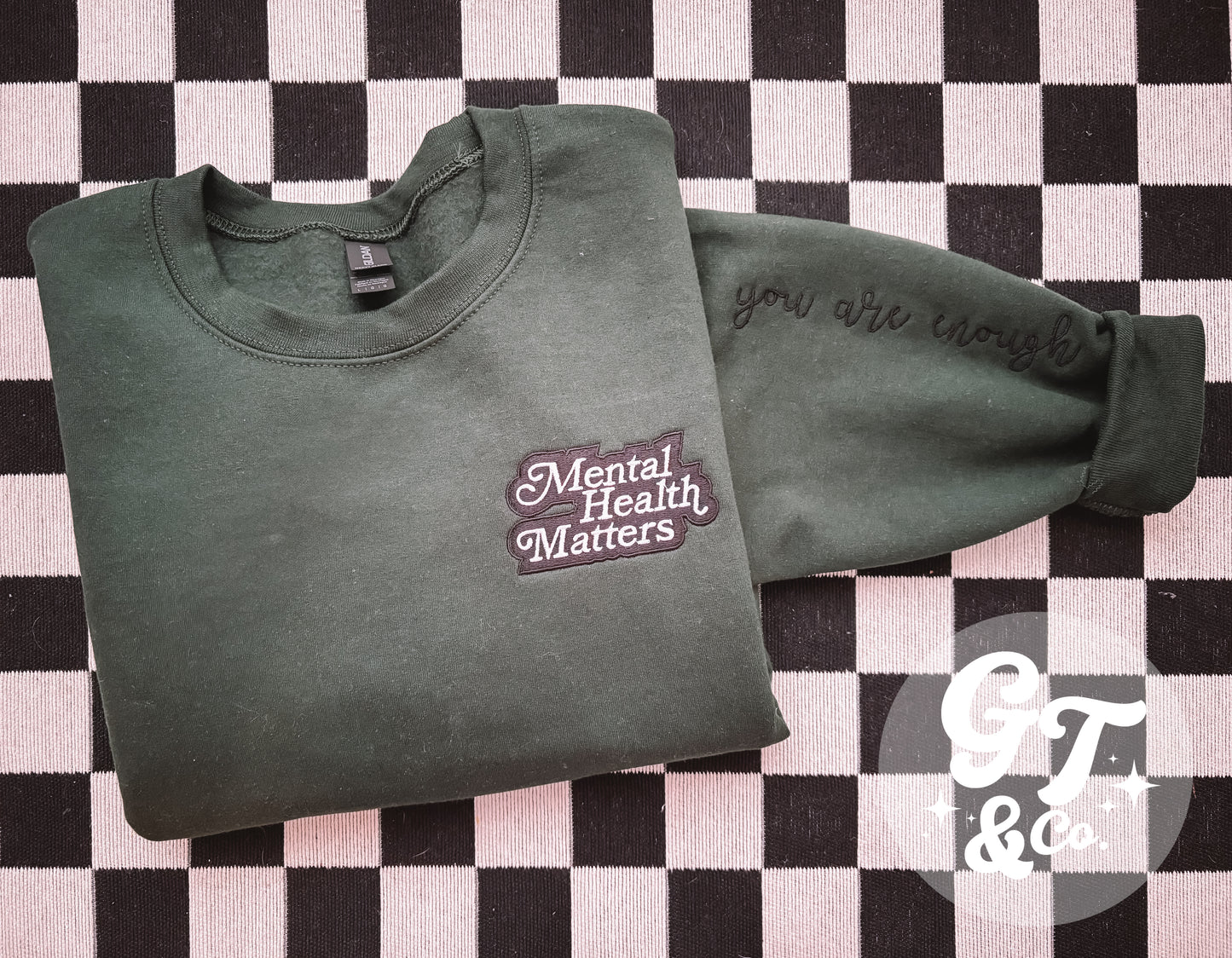 Retro Mental Health Crewneck *MADE TO ORDER 10-15 BIZ DAYS*