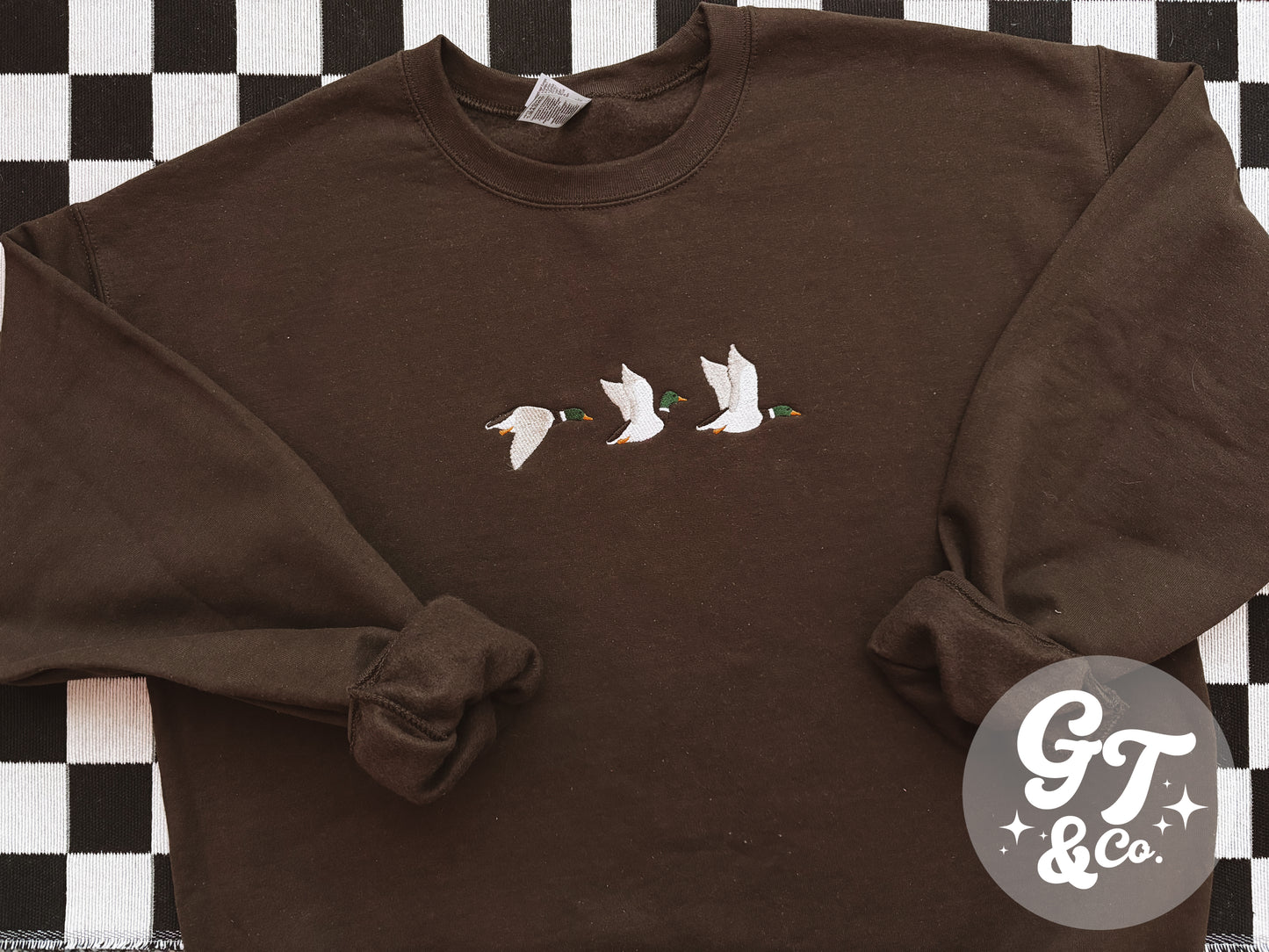 Mallard Duck Embroidered Crewneck *MADE TO ORDER 10-15 BIZ DAYS*