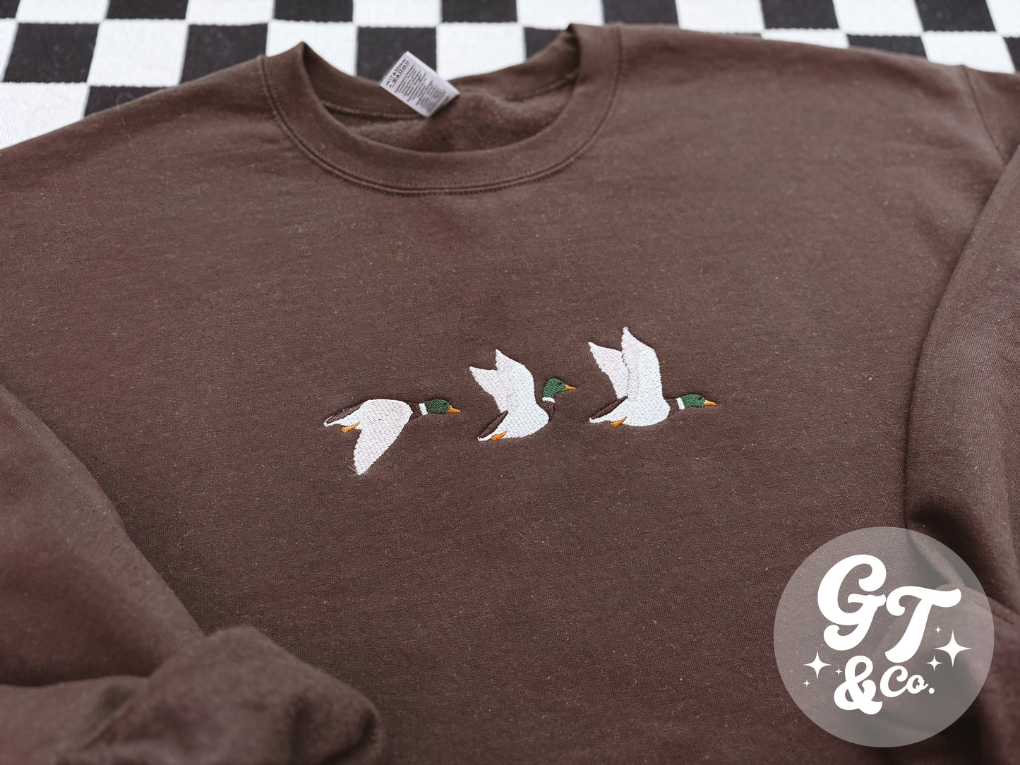 Mallard Duck Embroidered Crewneck *MADE TO ORDER 10-15 BIZ DAYS*