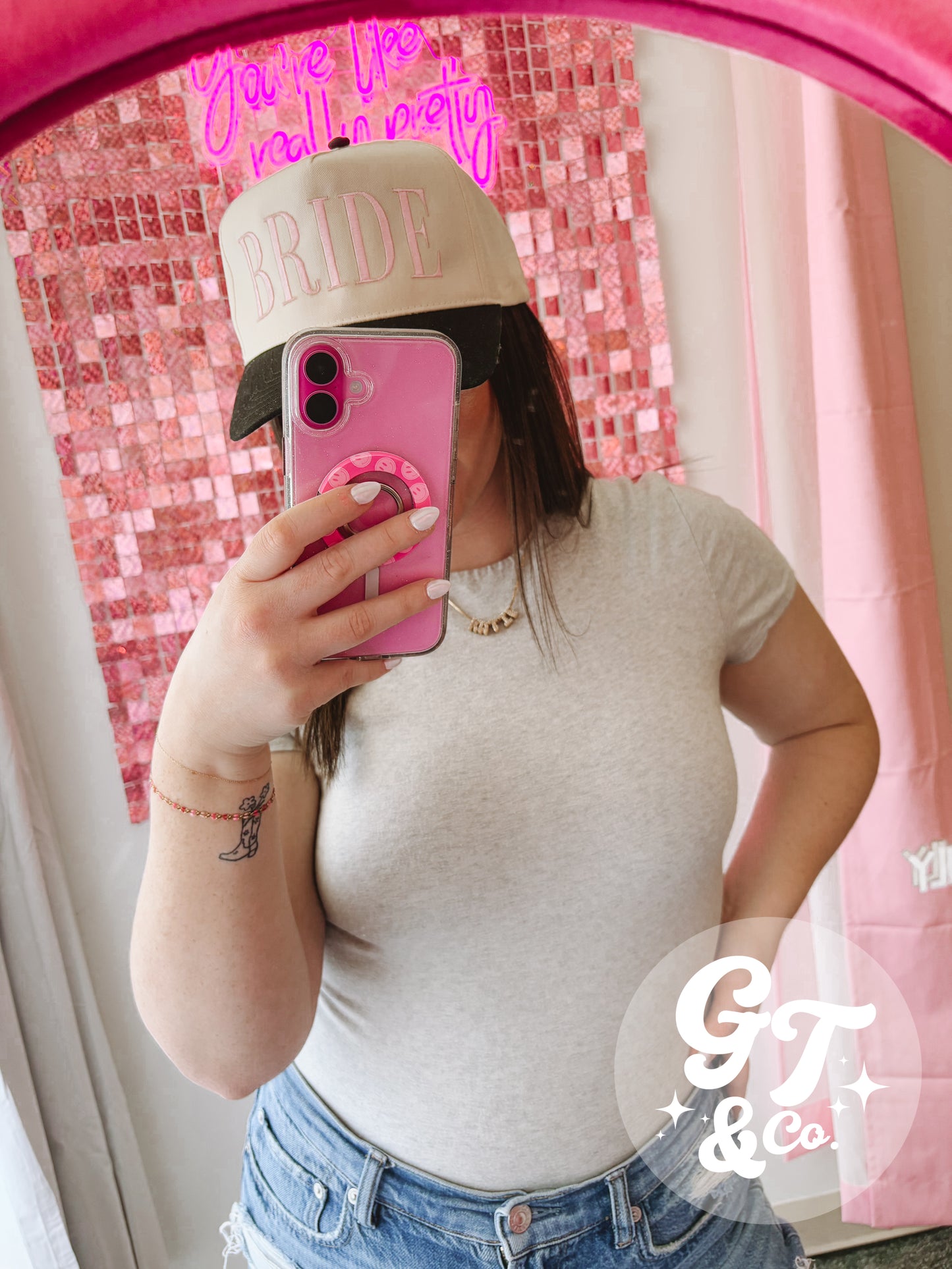 Embroidered Bride Trucker Hat *MADE TO ORDER 10-15 BIZ DAYS*
