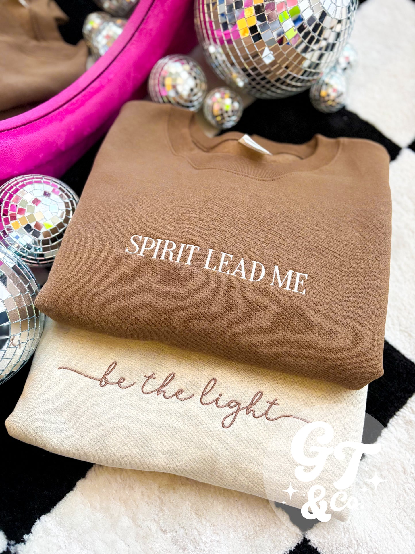 Spirit Lead Me Embroidered Crewneck