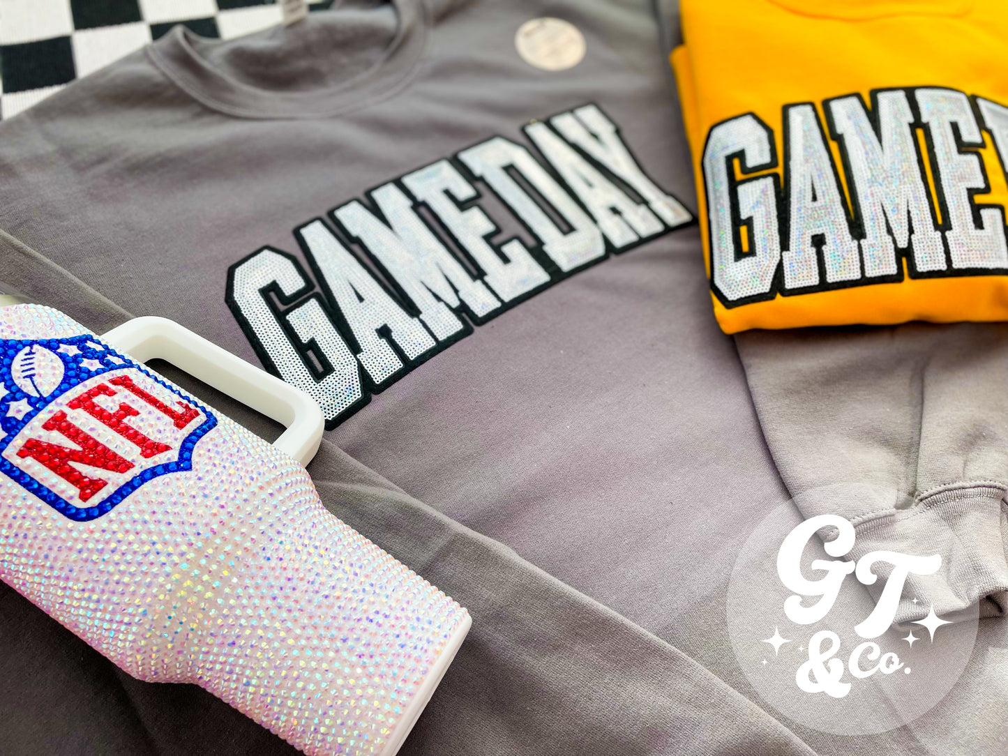 Gameday Sequin Crewneck *MADE TO ORDER 10-15 BIZ DAYS*