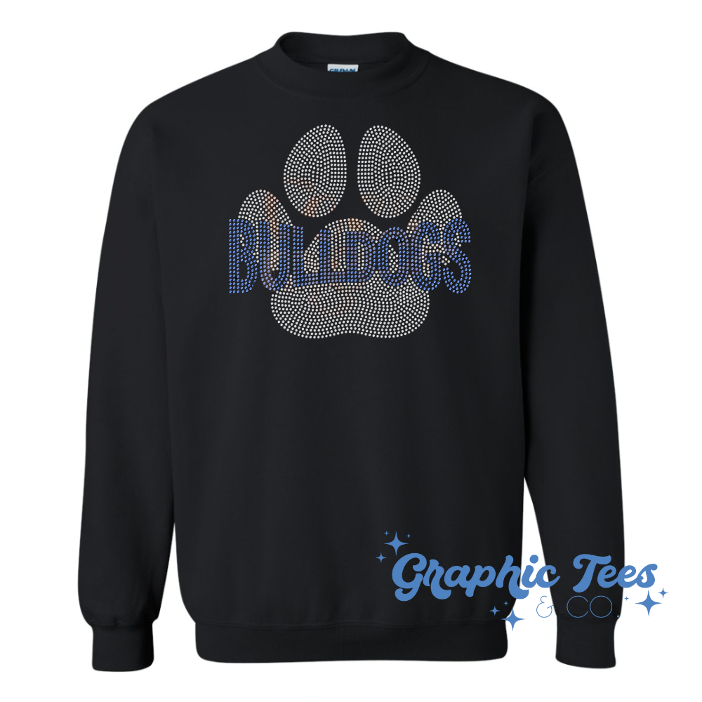 Bulldogs *RHINESTONE* Crewneck *MADE TO ORDER 10-15 BIZ DAYS*
