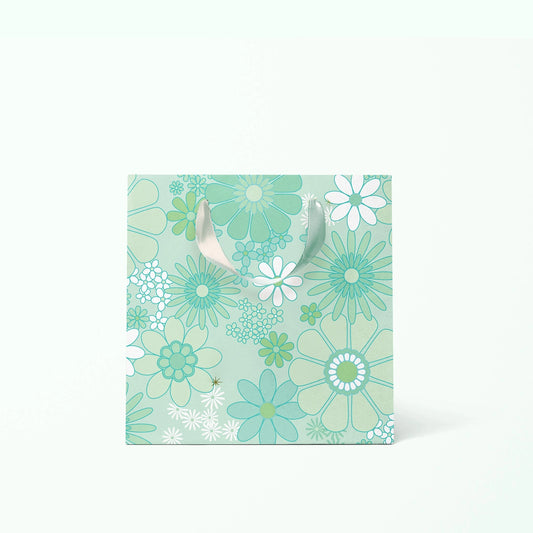 Small Groovy Floral Gift Bag
