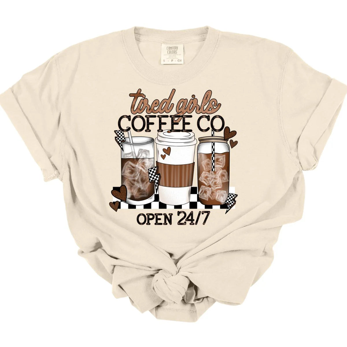 Tired Girls Coffee Co. Tee  *MADE TO ORDER*