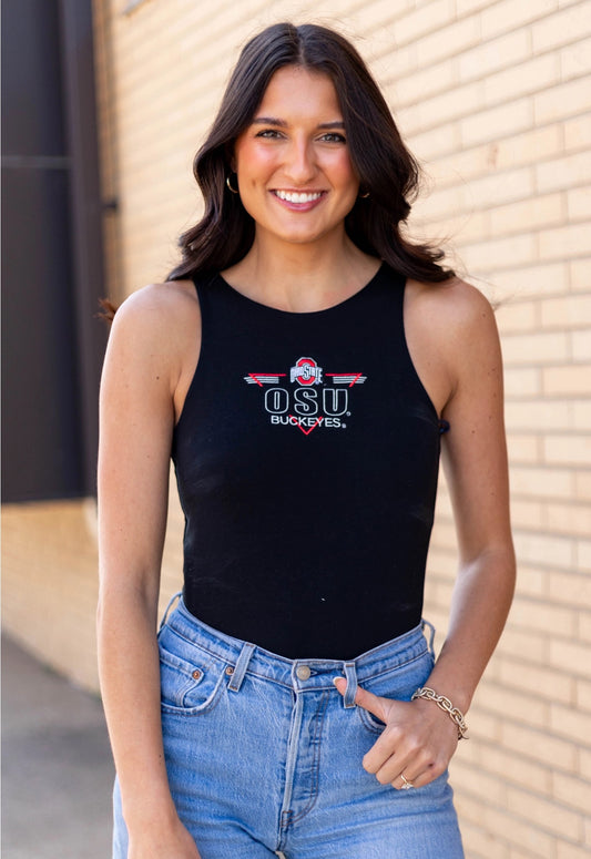 OSU Embroidered Body Suit