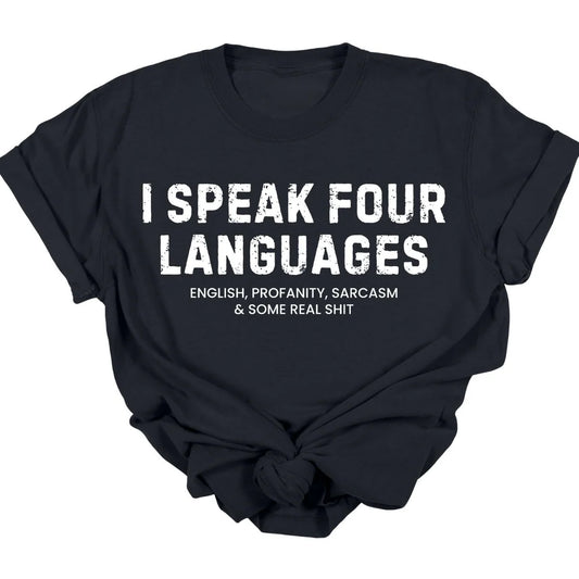 Four Languages Tee  *MADE TO ORDER*