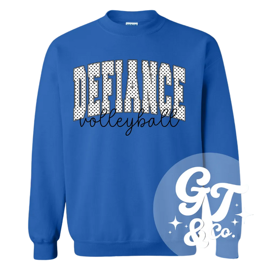 Defiance Volleyball Polka Dot Crewneck