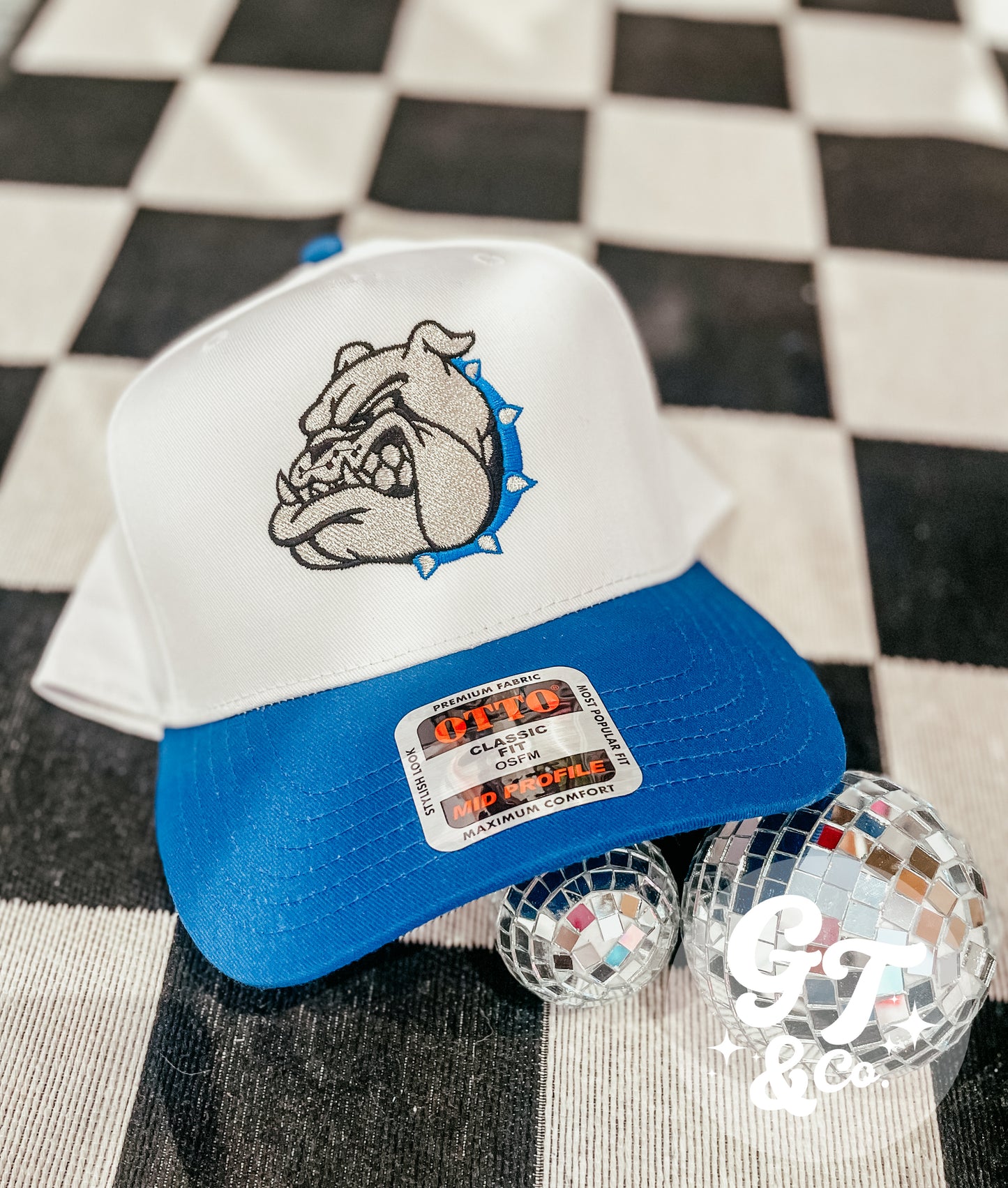 Metallic Bulldogs Embroidered Trucker Hat *MADE TO ORDER*