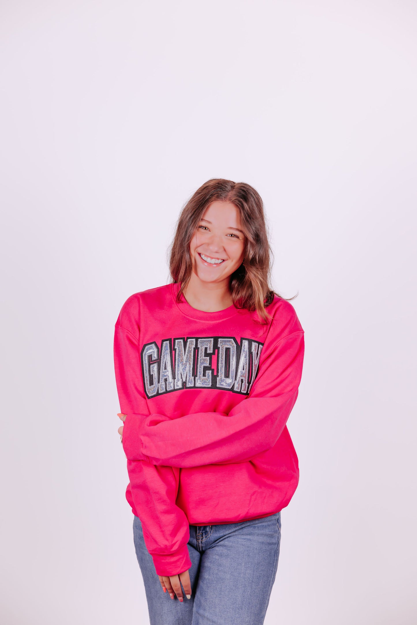 Gameday Sequin Crewneck