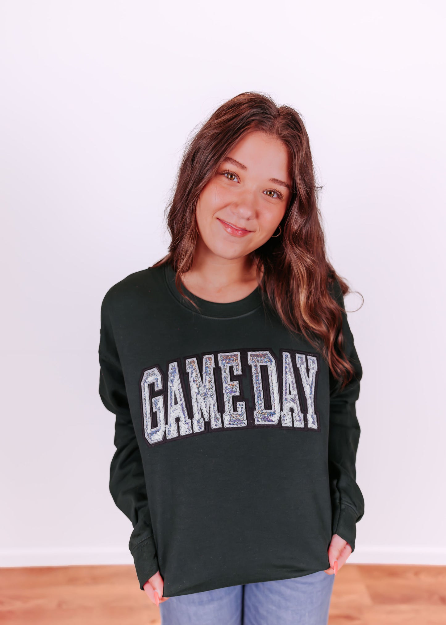 Gameday Sequin Crewneck