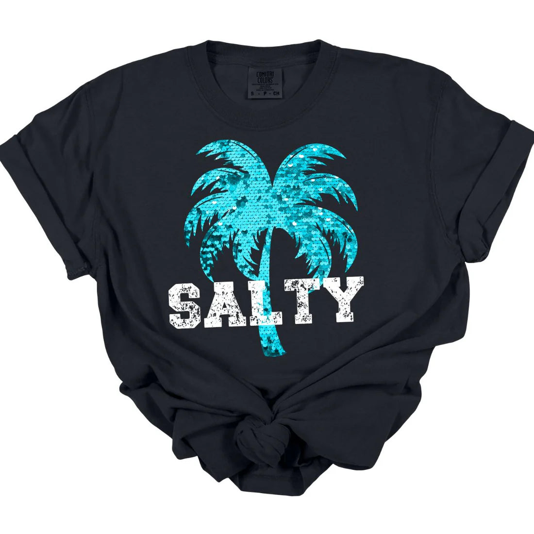 Salty Faux Sequin Tee *MADE TO ORDER*