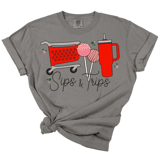 Sips & Trips Tee *MADE TO ORDER*