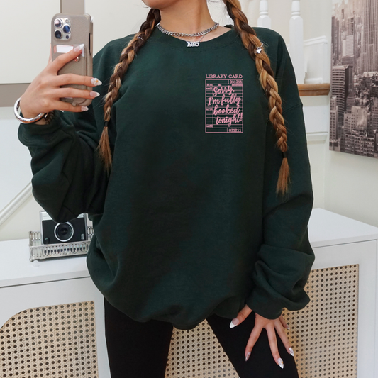 Fully Booked Embroidered Crewneck