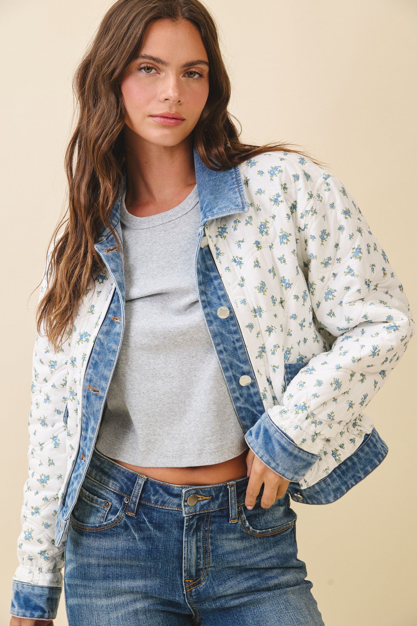 Daydream Floral Denim Jacket