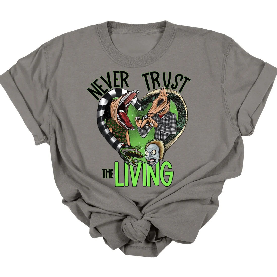 Never Trust The Living Heart Tee  *MADE TO ORDER*