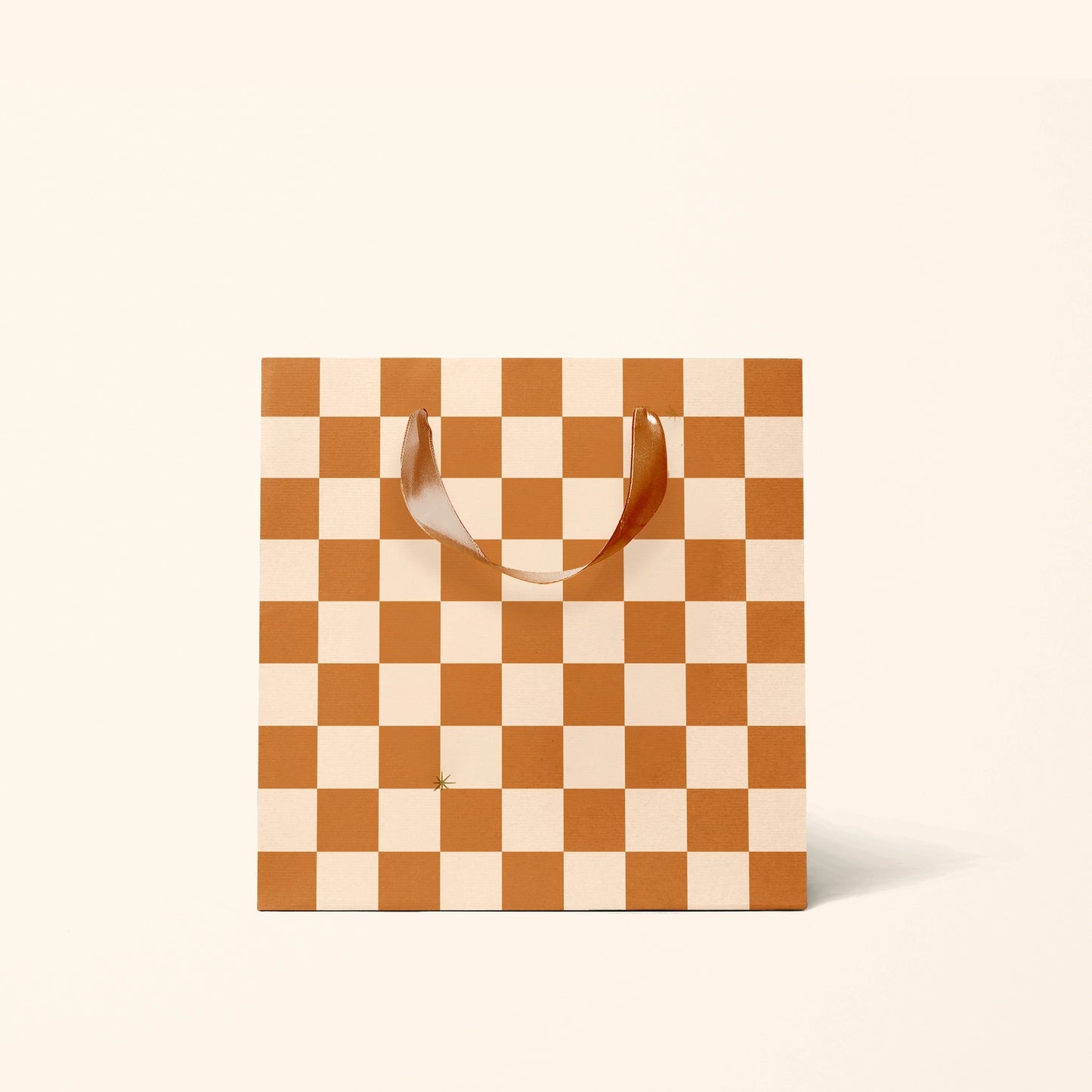 Small Checkered Gift Bag