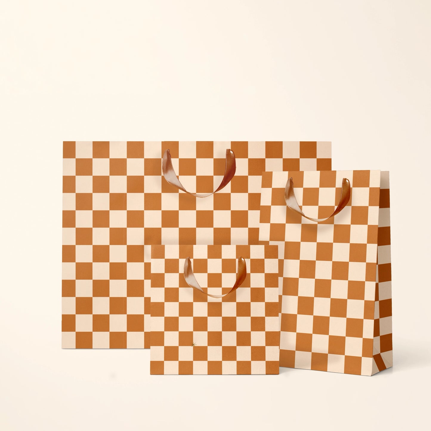 Large Checkered Gift Bag