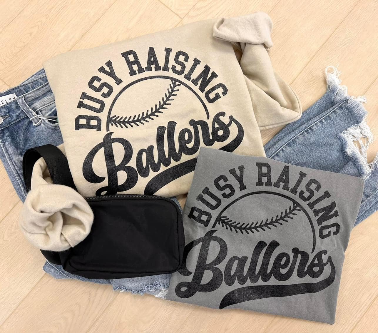 Busy Raising Ballers Crewneck