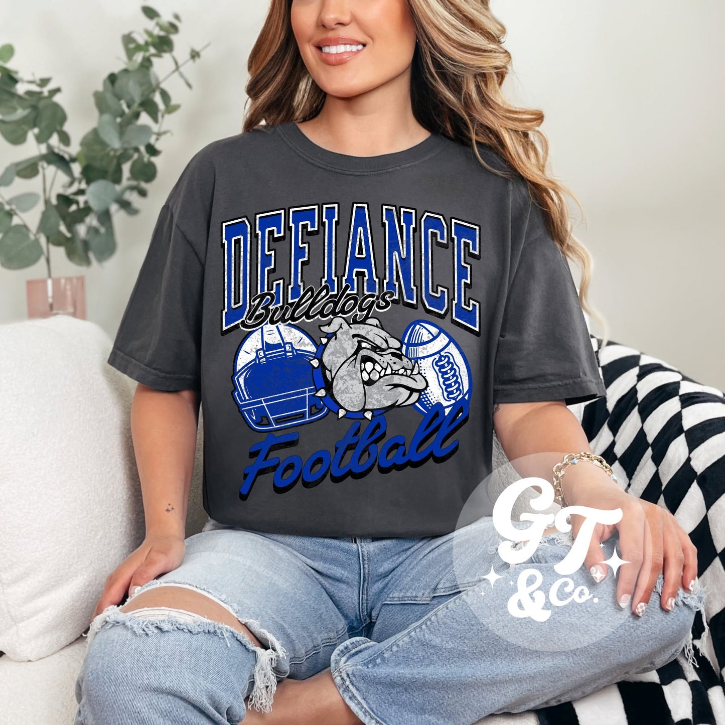 Defiance Bulldogs Football Tee