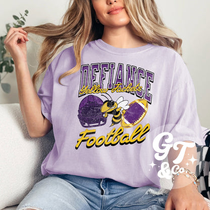 Defiance Yellow Jackets Football Tee