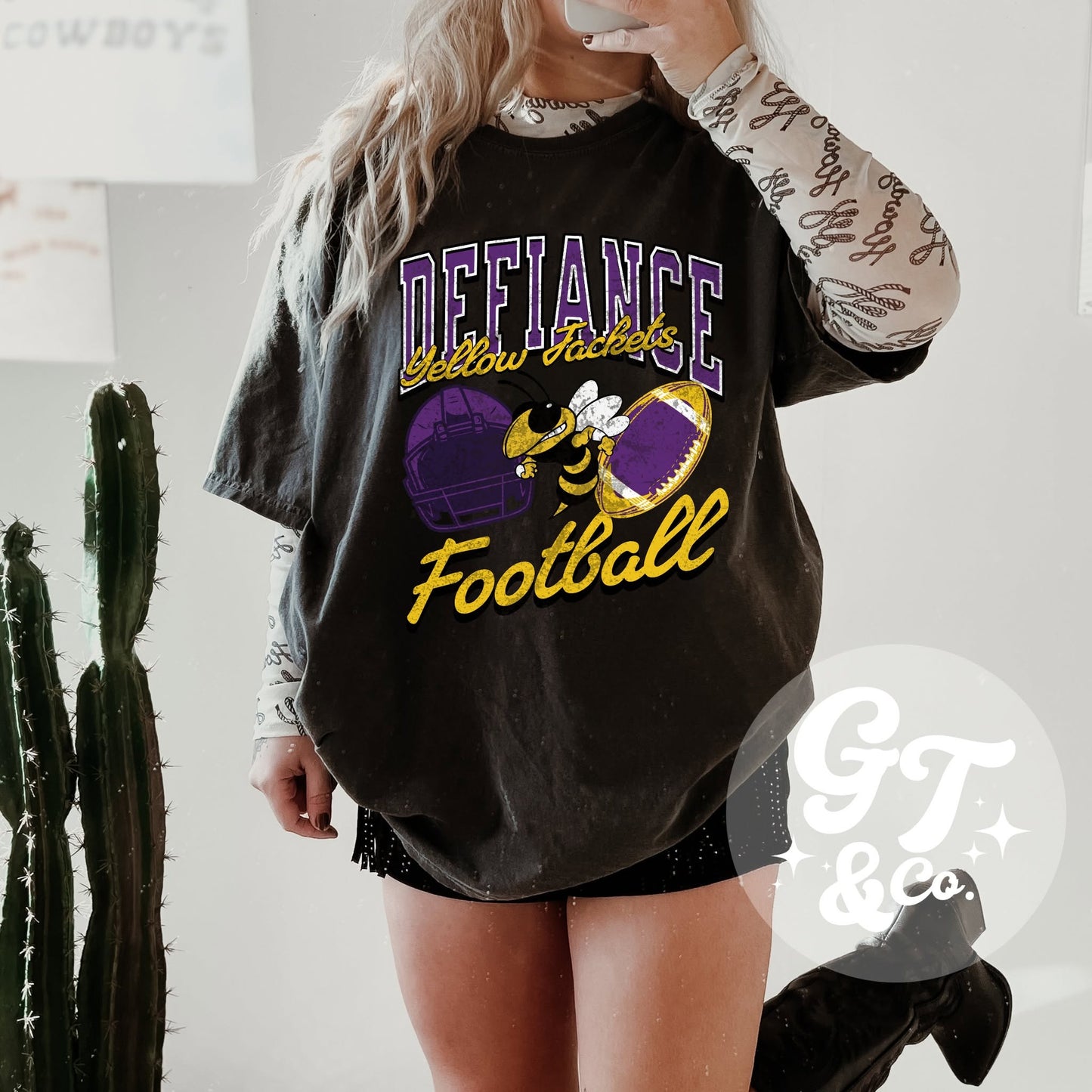 Defiance Yellow Jackets Football Tee