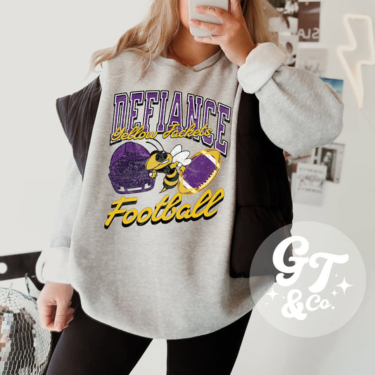 Defiance Yellow Jackets Football Crewneck