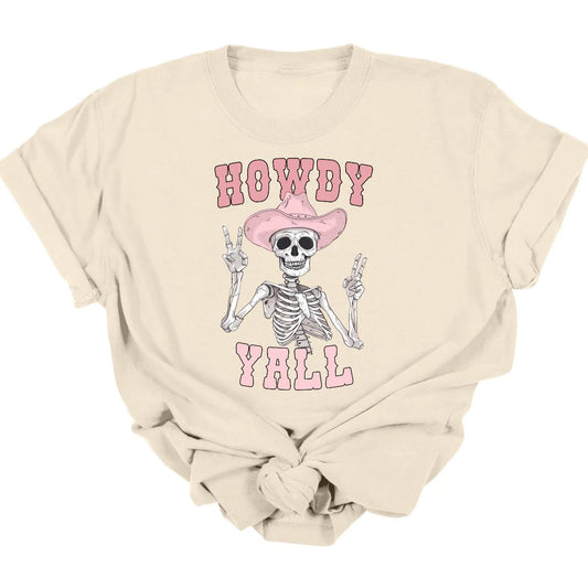 Skelly Howdy Y'All Tee  *MADE TO ORDER*