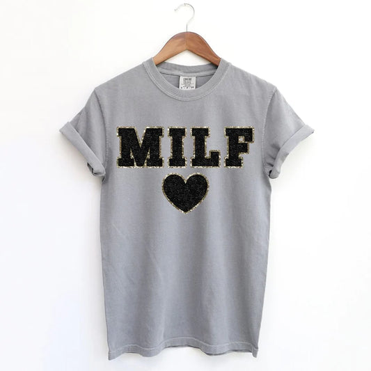 Milf Faux Patch Tee *MADE TO ORDER*