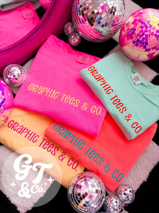 Custom Signature Embroidered Tee