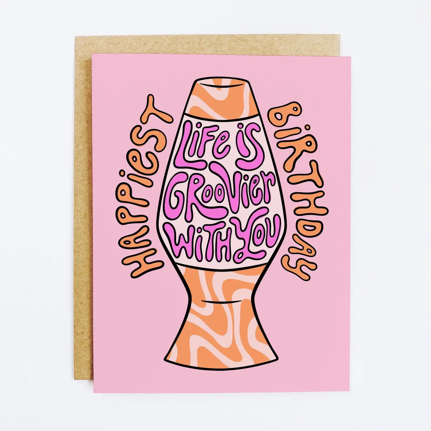 Lava Lamp Greeting Card