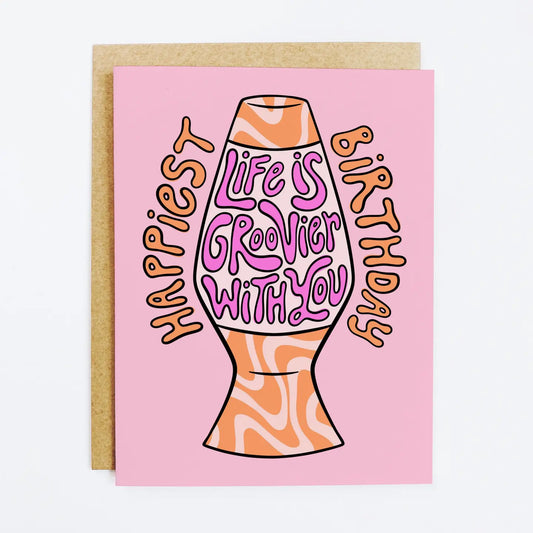 Lava Lamp Greeting Card