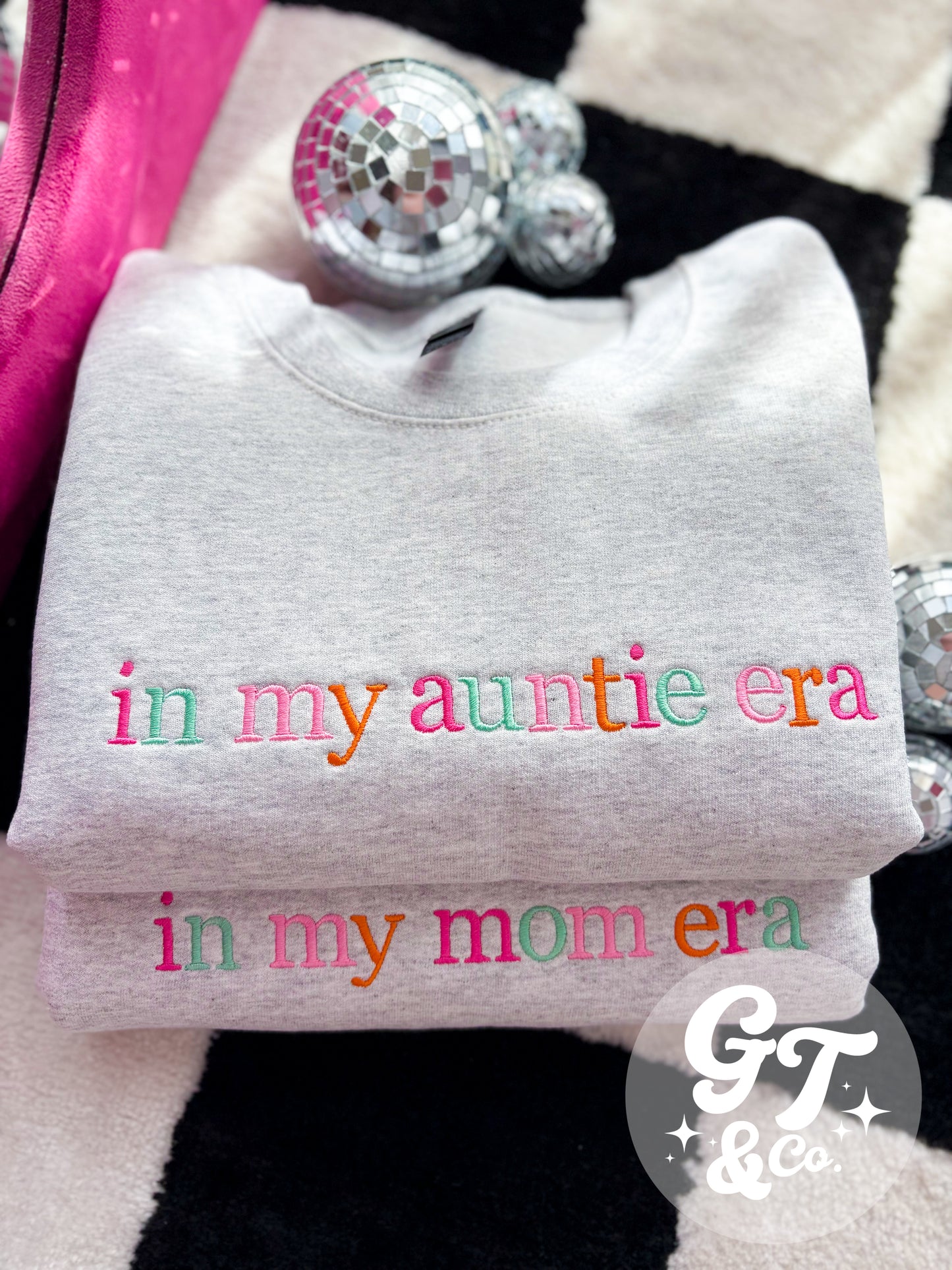 Custom Rainbow Embroidered Crewneck