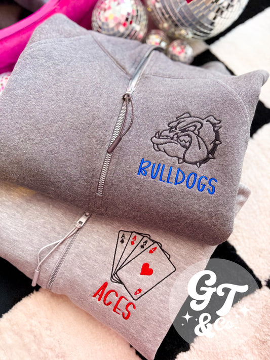 Mascot Embroidered Scuba Pullover