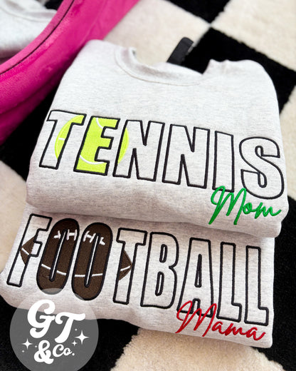 Sports Mama Embroidered Crewneck