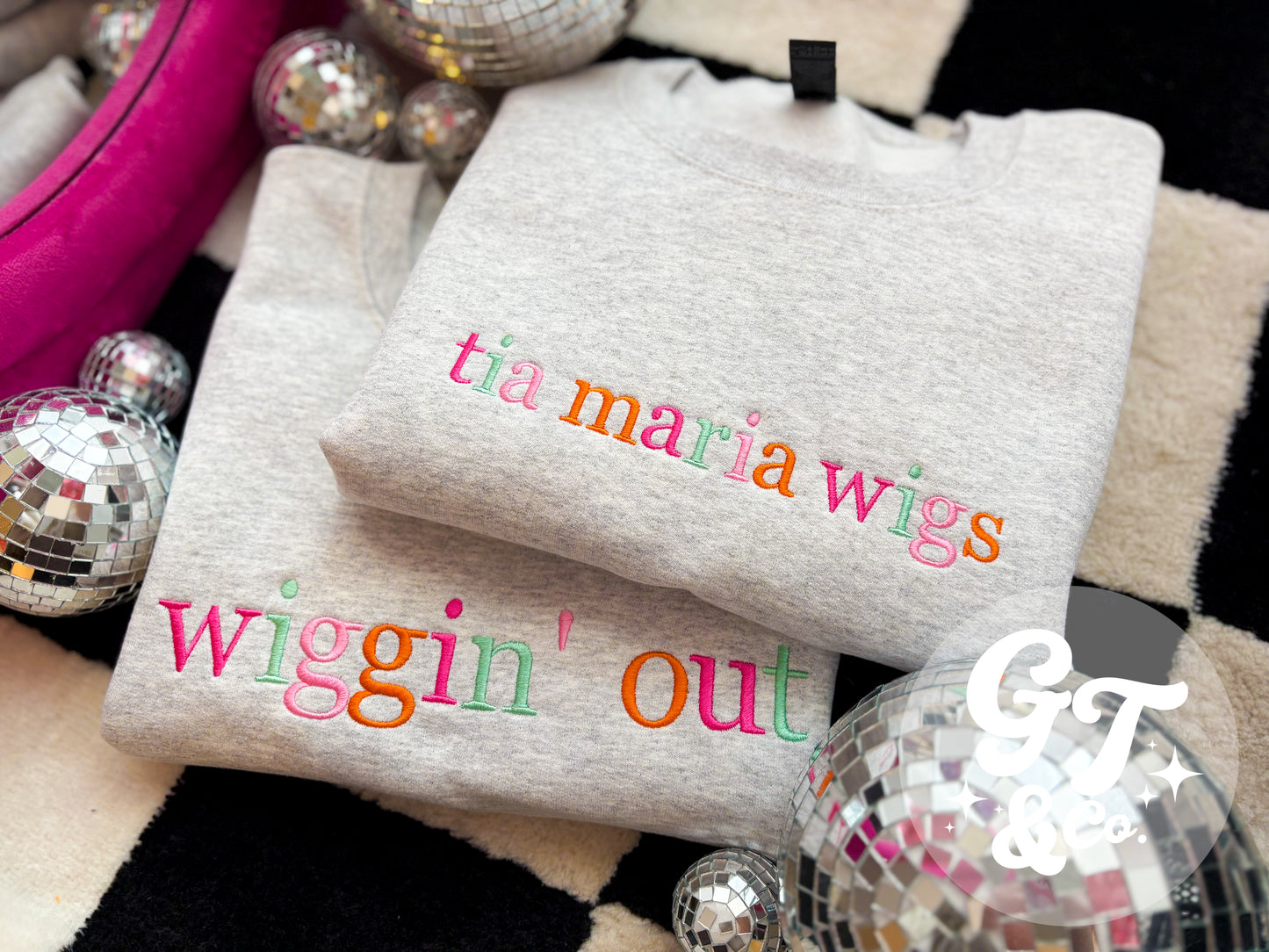 Custom Rainbow Embroidered Crewneck