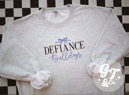 Defiance Coquette Embroidered Crewneck *MADE TO ORDER 10-15 BIZ DAYS*