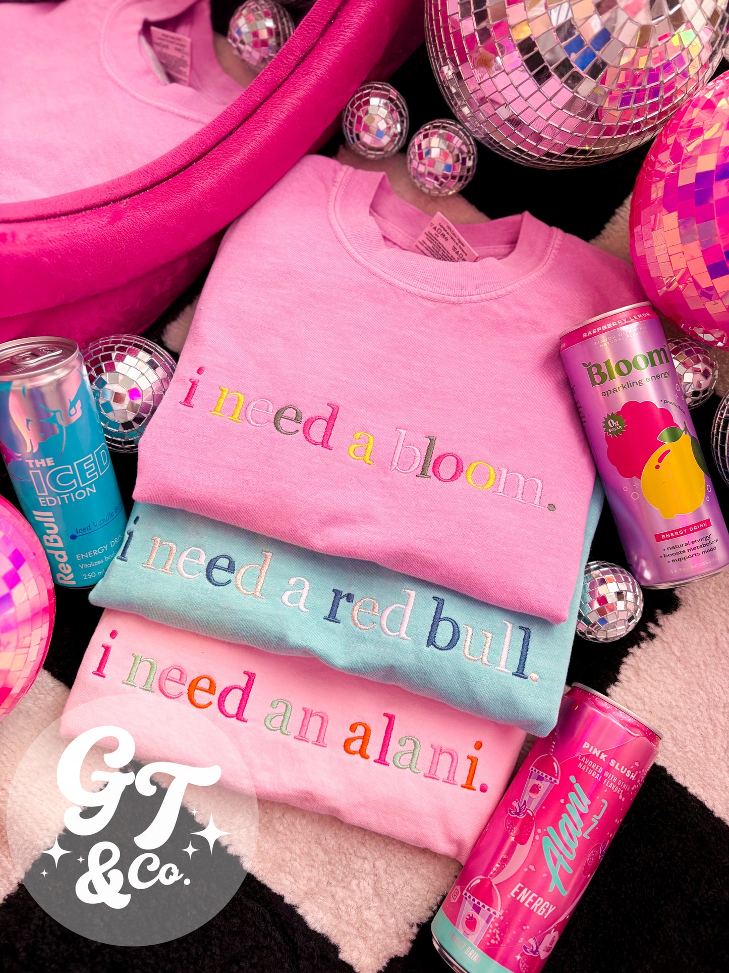 Energy Drink Embroidered Tee