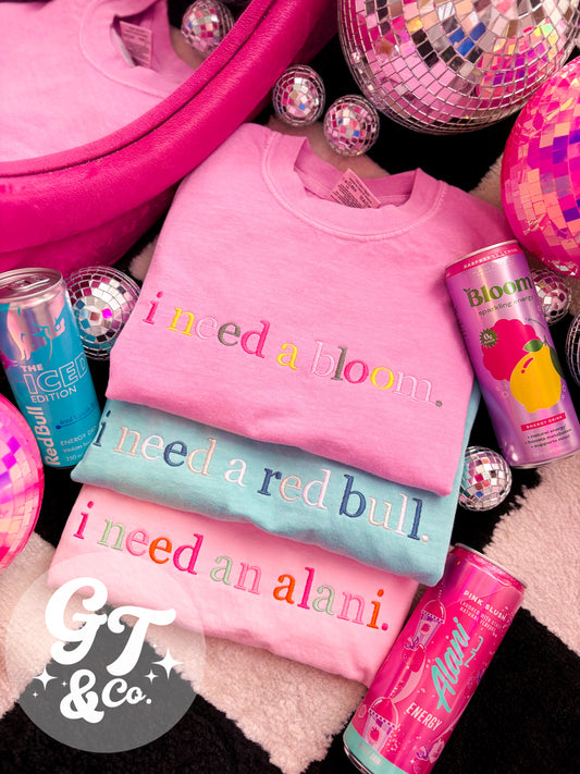 Energy Drink Embroidered Tee