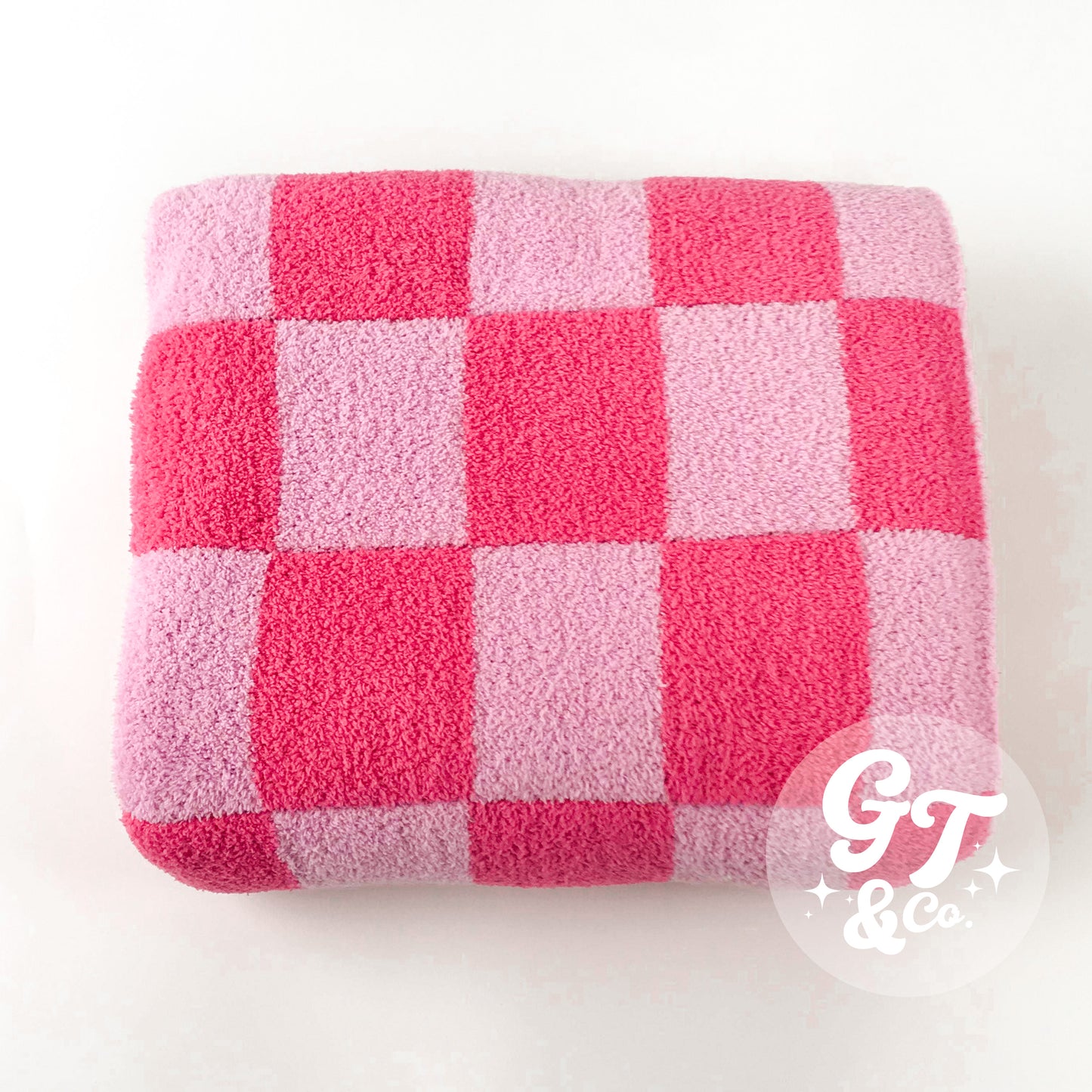 Signature Lux Checkered Throw Blanket