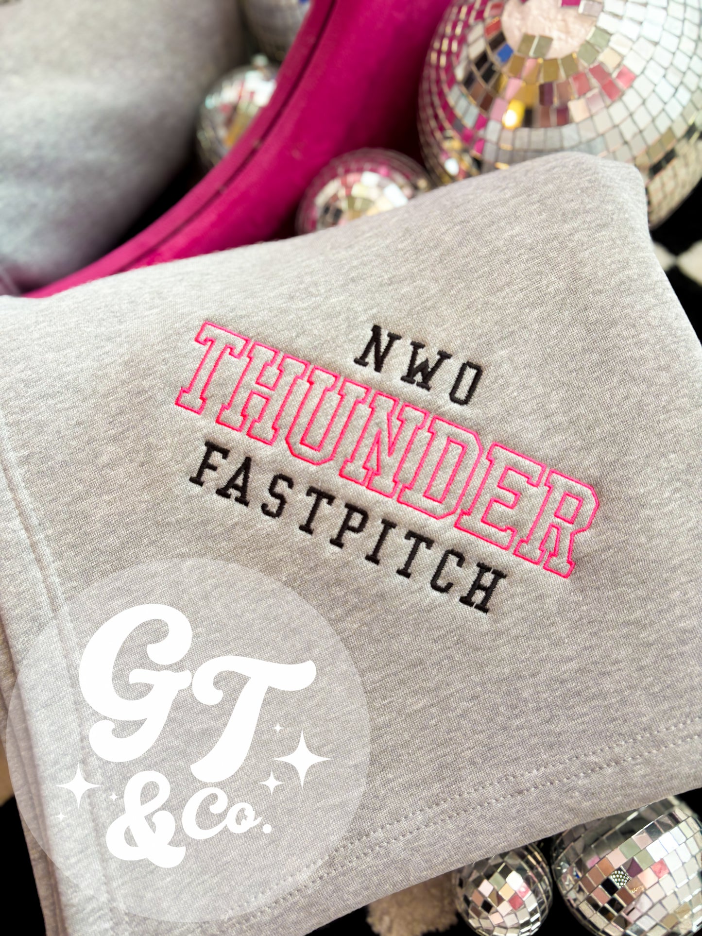 Thunder Fastpitch Custom Embroidered Blanket