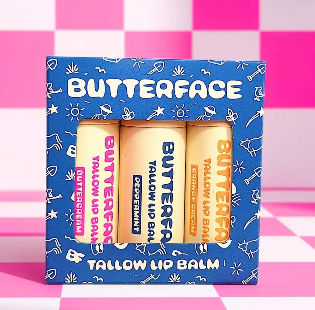 Butterface Tallow Butter Lip Balm Gift Set